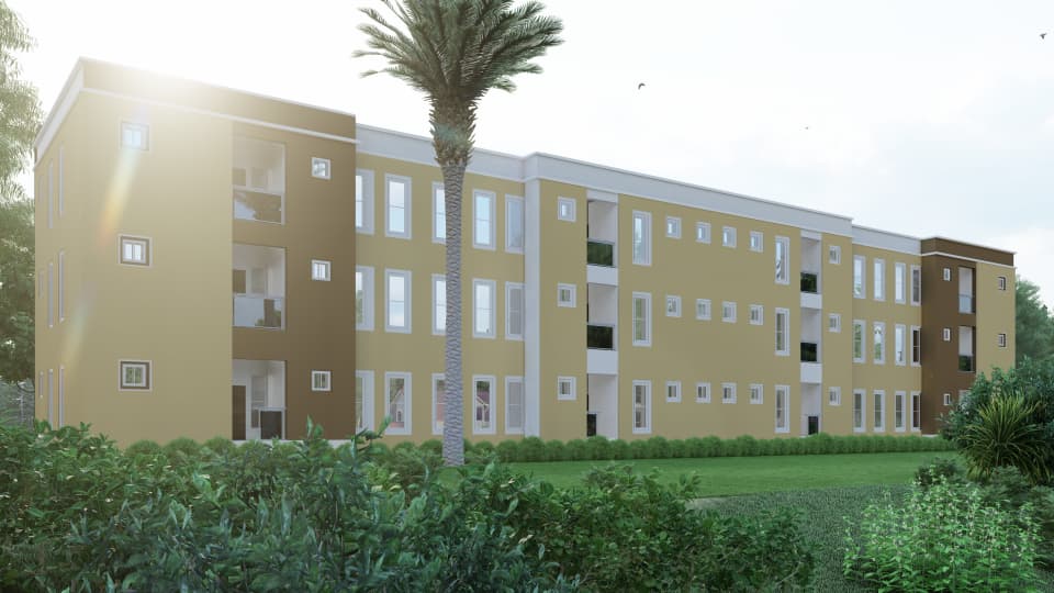 A twelve-unit three-bedroom apartment complex — view 3